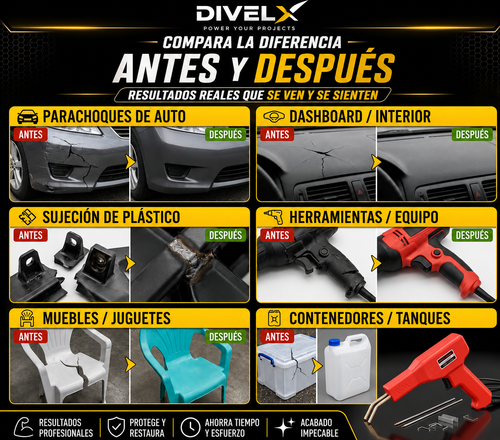 Kit de reparación de plástico