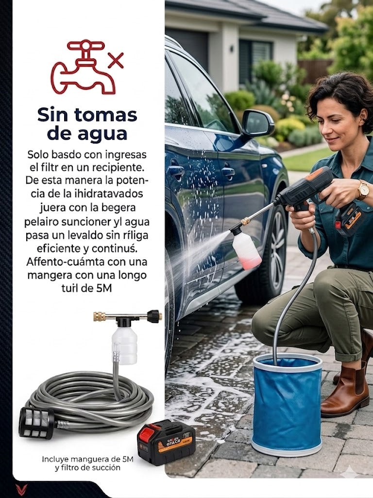 HIDROLAVADORA PORTATIL de 8 boquillas 998v