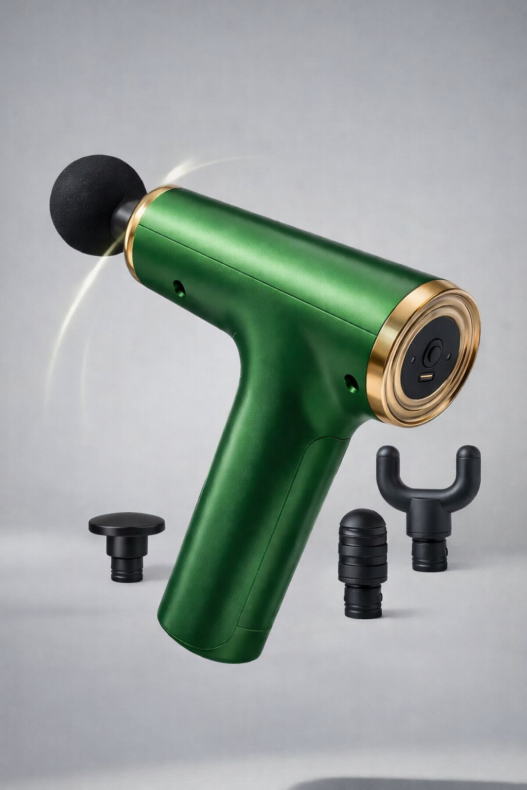 Pistola Masajeadora Portátil Muscular 4 en 1