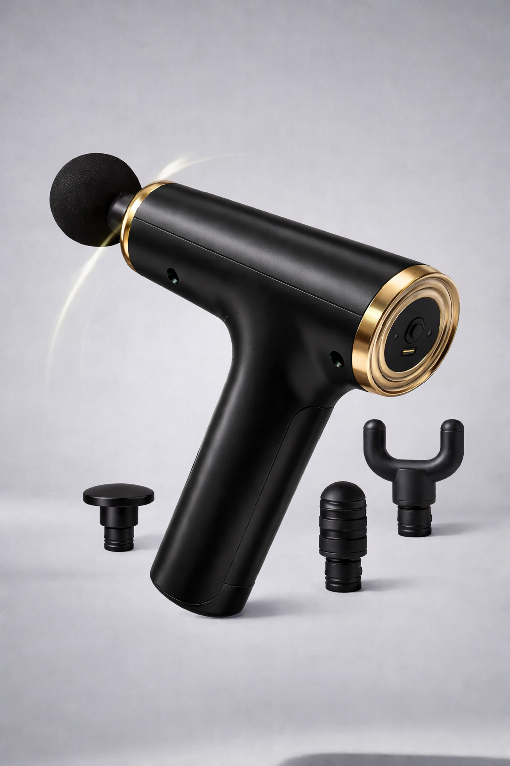 Pistola Masajeadora Portátil Muscular 4 en 1