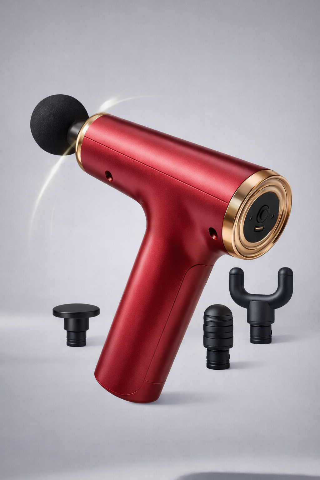 Pistola Masajeadora Portátil Muscular 4 en 1