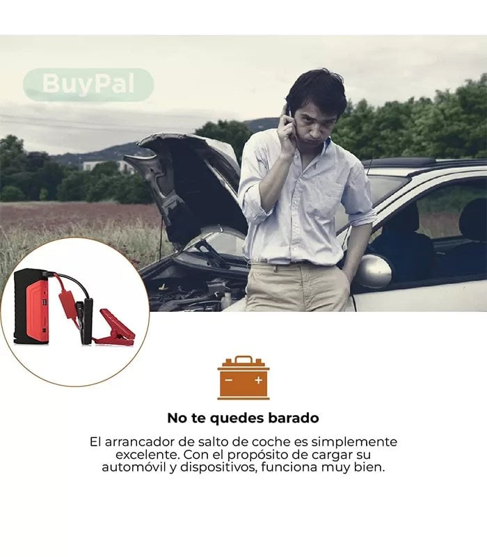 ARRANCADOR DE BATERÍAS 4 EN 1