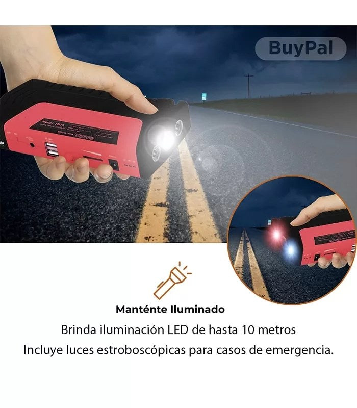 ARRANCADOR DE BATERÍAS 4 EN 1